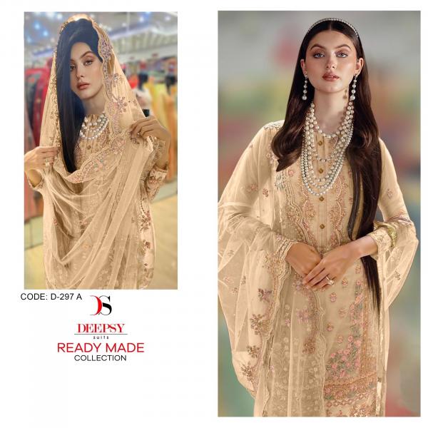 Deepsy D 297 Organza Readymade Designer Pakistani Suits Collection